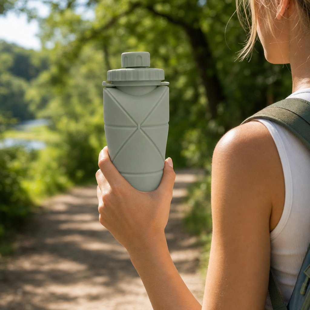 FlexBottle on hiking trail