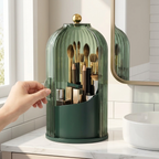 Twirly rotating organizer - hero shot, sliding door open