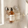SuctionCaddy mounted in bathroom