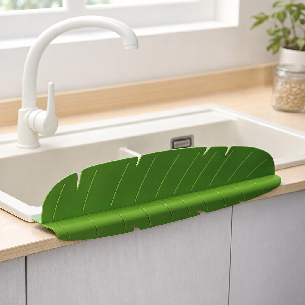 LeafyDam at sink counter edge - alt