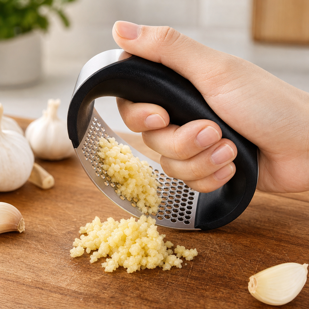 EasyMince garlic press - hero shot alternate
