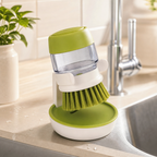 SoapyScrub standing at sink angle 2