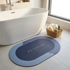 GripStone bathroom mat by tub