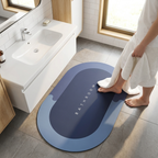 GripStone bathroom mat drying feet