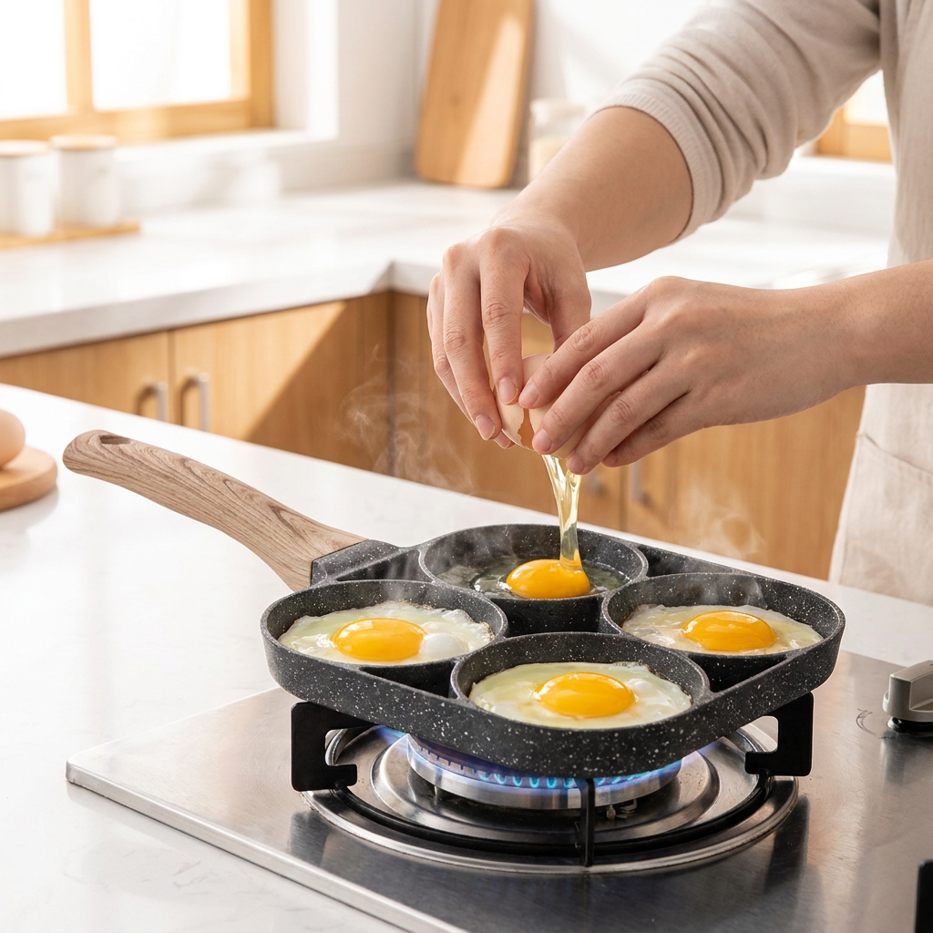 QuadPan hero - cracking egg