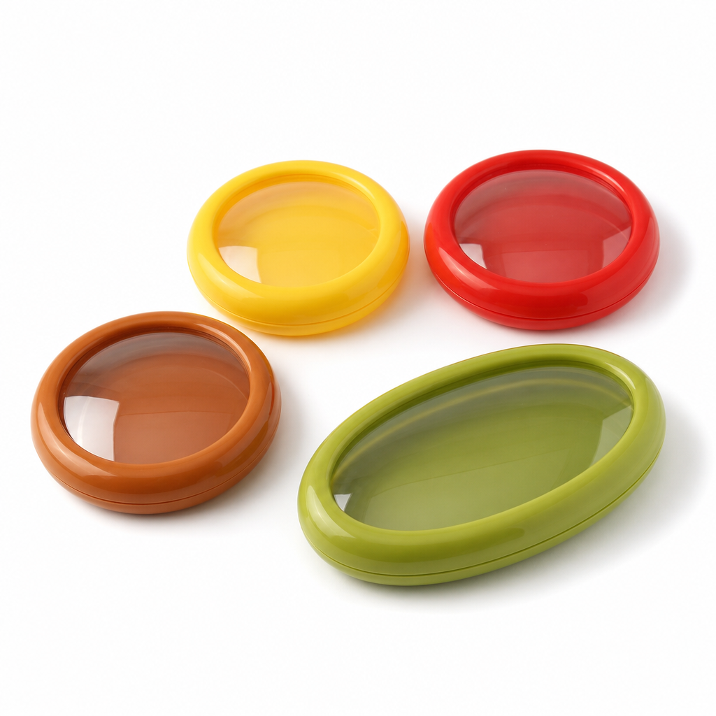 VeggieVault four dome colors and shapes