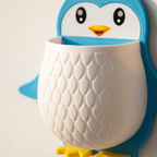 Pengly penguin wall storage holder - detail shot